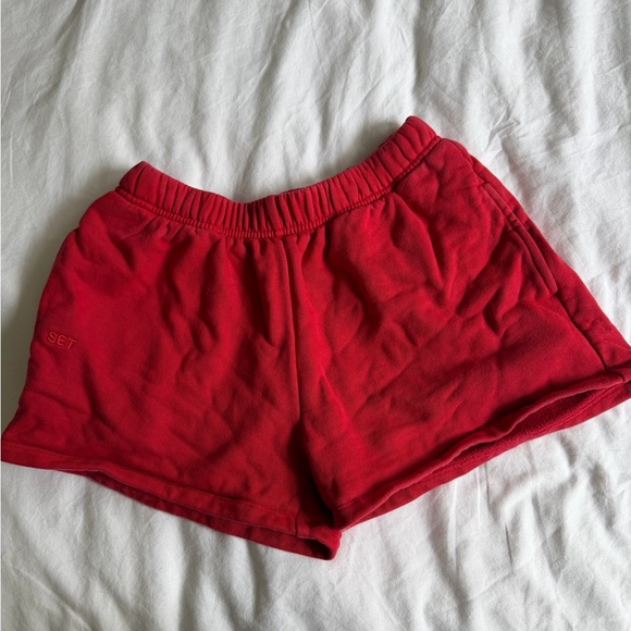 SET Active Pants - SET Active Red Sweat Shorts